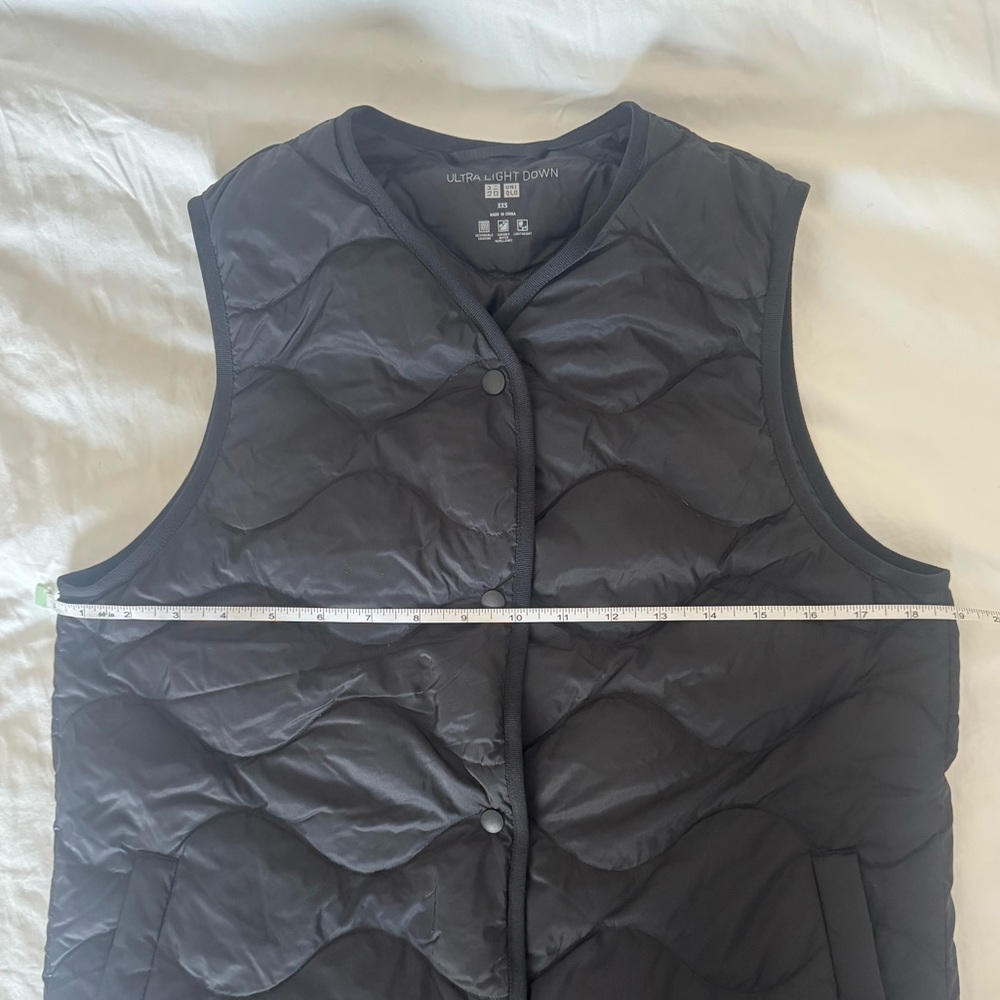 Uniqlo Black Ultra Light Down Long Vest - Picture 7 of 10